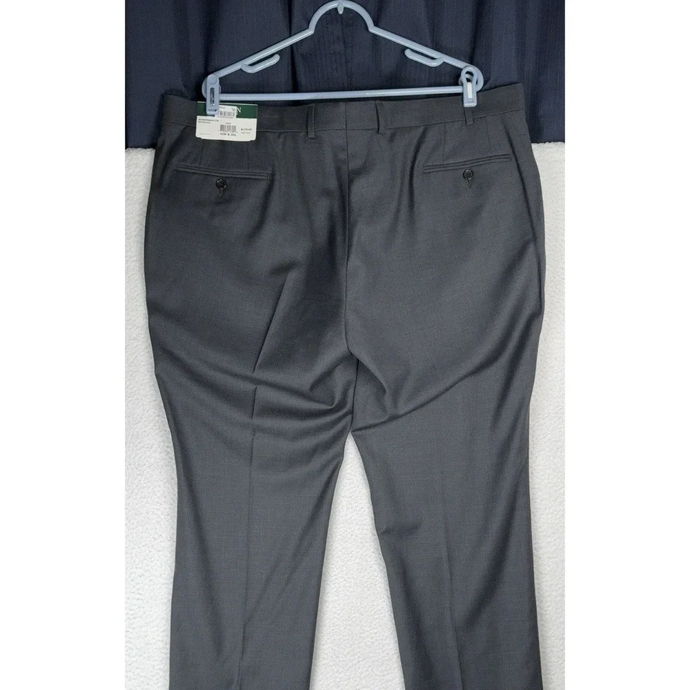 NEW $175 - Vintage RALPH LAUREN Ultraflex Wool Gray Dress Pants - Men's 42x30